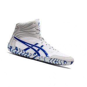 Asics AGGRESSOR 5 Wrestling Schuhe Herren Weiß Blau | 281LINQAT