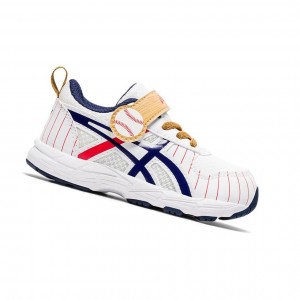 Asics CONTEND 6 TS SCHOOL YARD Laufschuhe Kinder Weiß | 138KWBFNI