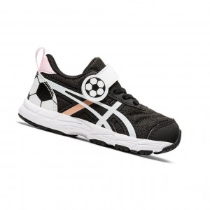Asics CONTEND 6 TS SCHOOL YARD Laufschuhe Kinder Schwarz | 597ZGPHVL