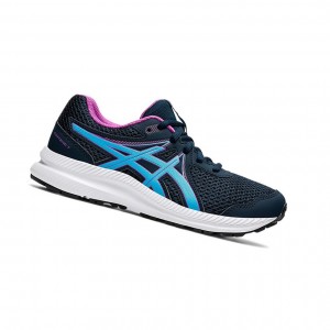 Asics CONTEND 7 GS Laufschuhe Kinder Blau | 321GHEDPT