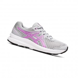 Asics CONTEND 7 GS Laufschuhe Kinder Grau Lavendel | 784BHOGVQ