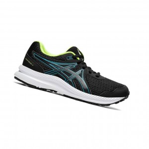 Asics CONTEND 7 GS Laufschuhe Kinder Schwarz | 482EBPGJY