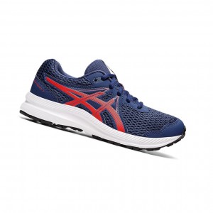 Asics CONTEND 7 GS Laufschuhe Kinder Tiefesrot | 807JOYGNW