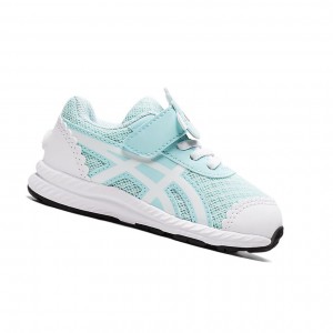 Asics CONTEND 7 TODDLER Laufschuhe Kinder Blau Weiß | 347VJOMBS