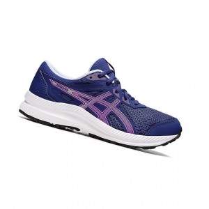 Asics CONTEND 8 GS Laufschuhe Kinder Blau | 891PMEVDA