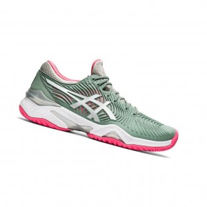 Asics COURT FF 2 Tennisschuhe Damen Olivgrün | 856RBOAXU