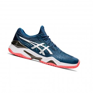 Asics COURT FF 2 Tennisschuhe Herren Blau Weiß | 906QXFPEO
