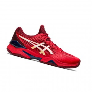 Asics COURT FF 2 Tennisschuhe Herren Rot Weiß | 254YKNUSJ