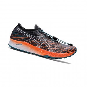 Asics Fuji Speed Trailrunning Schuhe Damen Schwarz Orange | 125DLXEHM