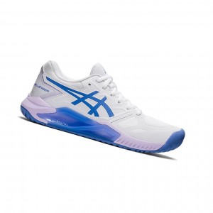 Asics GEL-CHALLENGER 13 Tennisschuhe Damen Weiß Blau | 052NKZXFJ