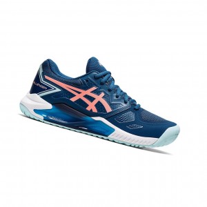 Asics GEL-CHALLENGER 13 Tennisschuhe Damen Hellindigo | 871PLUOEZ