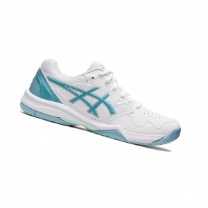 Asics GEL-DEDICATE 7 Tennisschuhe Damen Weiß Blau | 397KWXBJV