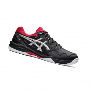 Asics GEL-DEDICATE 7 Tennisschuhe Herren Schwarz Silber | 841ILKBMN