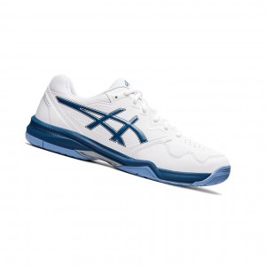 Asics GEL-DEDICATE 7 Tennisschuhe Herren Weiß Hellindigo | 091CHGPLA