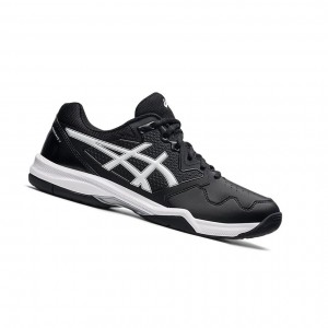 Asics GEL-DEDICATE 7 Tennisschuhe Herren Schwarz Weiß | 657DYJFSQ