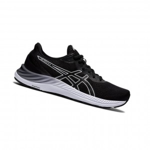 Asics GEL-EXCITE 8 Weite Laufschuhe Damen Schwarz | 843QZMHLR