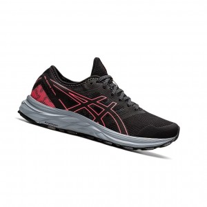 Asics GEL-EXCITE TRAIL Laufschuhe Damen Schwarz Koralle | 421VCTFKJ