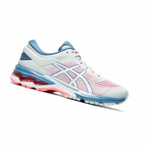 Asics GEL-KAYANO 26 wide Laufschuhe Damen Weiß | 135NGQCZH