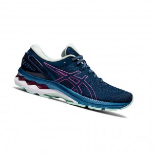 Asics GEL-KAYANO 27 Laufschuhe Damen Blau | 471IBJKQF