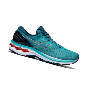 Asics GEL-KAYANO 27 Laufschuhe Damen Türkis | 926JDIRBU