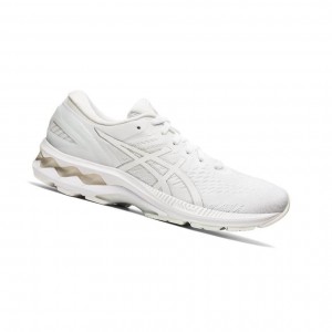 Asics GEL-KAYANO 27 Laufschuhe Damen Weiß | 256CFJZSQ