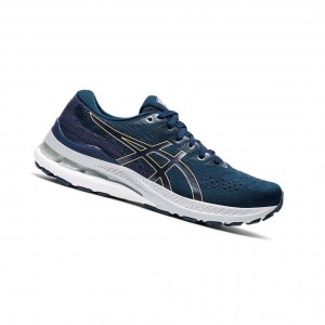 Asics GEL-KAYANO 28 Weite Laufschuhe Damen Navy | 524LJHCFZ
