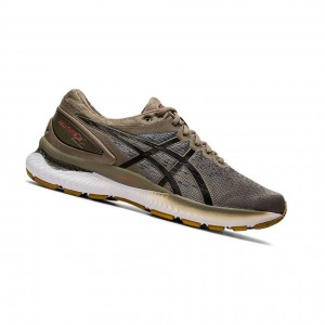 Asics GEL-NIMBUS 22 Knit Laufschuhe Herren Braun | 875FTPDUX