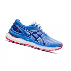 Asics GEL-NIMBUS 22 Laufschuhe Damen Blau | 602QPAMRN
