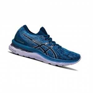 Asics GEL-NIMBUS 23 Knit Laufschuhe Damen Grau | 345JDNXAG