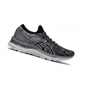 Asics GEL-NIMBUS 23 Knit Laufschuhe Damen Grau | 193ATSHMR