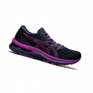 Asics GEL-NIMBUS 23 LITE-SHOW Laufschuhe Damen Blau | 601UAPKRN