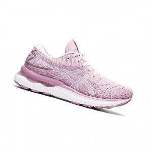 Asics GEL-NIMBUS 24 Laufschuhe Damen Rosa Weiß | 894RTJSHC