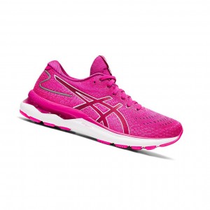 Asics GEL-NIMBUS 24 Laufschuhe Damen Rot Weiß | 145MKDNRH