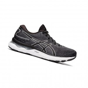 Asics GEL-NIMBUS 24 Laufschuhe Damen Schwarz Silber | 106WKQIVE