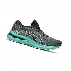 Asics GEL-NIMBUS 24 Laufschuhe Damen Schwarz Rosa | 976HSDXGJ
