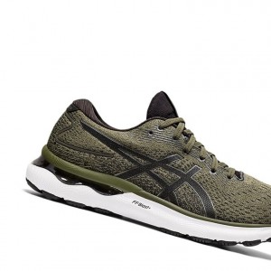 Asics GEL-NIMBUS 24 Laufschuhe Herren Olivgrün | 528LXFRNU