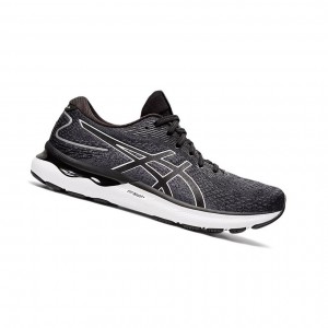 Asics GEL-NIMBUS 24 Laufschuhe Herren Schwarz Weiß | 083RBHKSC