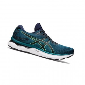 Asics GEL-NIMBUS 24 Laufschuhe Herren Velvet Pine / New Leaf | 795QIGORD
