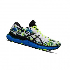 Asics GEL-NIMBUS 24 Laufschuhe Herren Weiß Schwarz | 895GZKASI