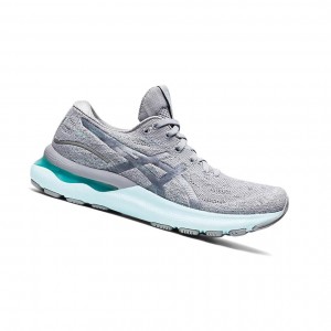 Asics GEL-NIMBUS 24 MK Laufschuhe Damen Grau | 571KIMSXW