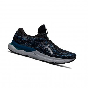 Asics GEL-NIMBUS 24 MK Laufschuhe Herren Schwarz Blau | 749XPTZBM