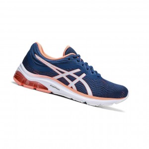 Asics GEL-PULSE 11 Laufschuhe Damen Blau | 482CBVMEF