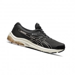 Asics GEL-PULSE 12 G-TX Laufschuhe Damen Schwarz | 984YNBKUG
