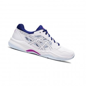 Asics GEL-RENMA Tennisschuhe Damen Weiß Blau | 423EGQADN