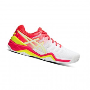 Asics GEL-RESOLUTION 7 Tennisschuhe Damen Weiß | 239JLRUNW