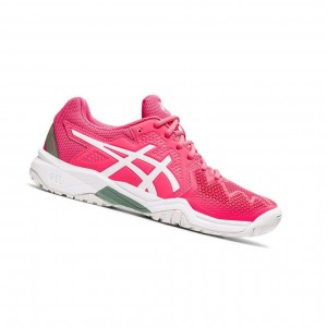 Asics GEL-RESOLUTION 8 Clay GS Tennisschuhe Kinder Rosa | 328BNSYIM
