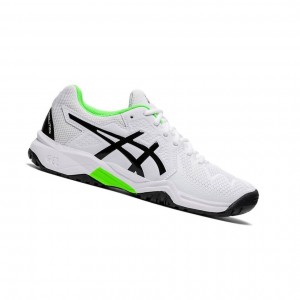 Asics GEL-RESOLUTION 8 Clay GS Tennisschuhe Kinder Weiß | 587CHIRKY