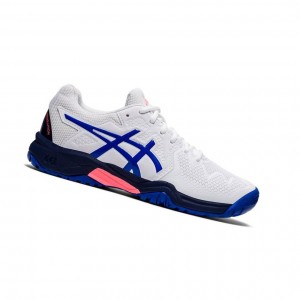 Asics GEL-RESOLUTION 8 Clay GS Tennisschuhe Kinder Weiß | 957EANPVM