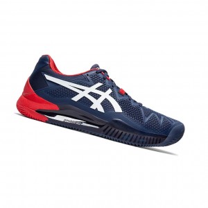 Asics GEL-RESOLUTION 8 Clay Tennisschuhe Herren Weiß | 196TOBENF