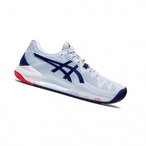 Asics GEL-RESOLUTION 8 (D) Tennisschuhe Damen Blau | 513XFYGRD
